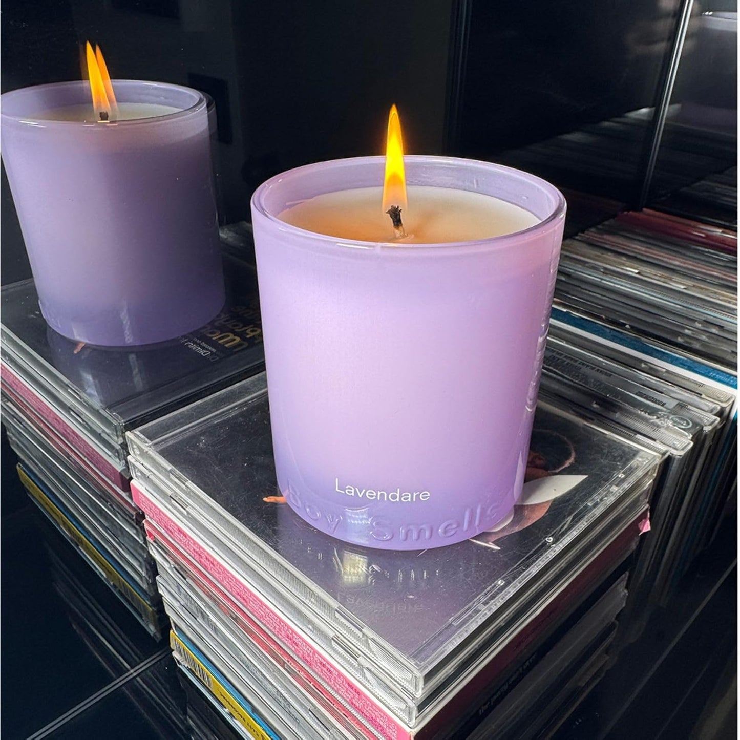 Boy Smells Lavender Candle - 8.5 oz - Luxury Candle with Lemon, Lavander, and Vetiver - Up to 50-Hour Burn - Cotton Wick